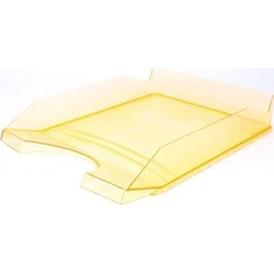 VICTORIA Odkladač, transparentní, oranžový, plastový
