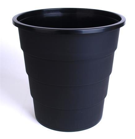 VICTORIA Odpadkový koš, černá, 15 l