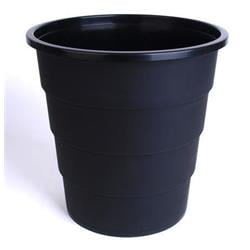 VICTORIA Odpadkový koš, černá, 15 l