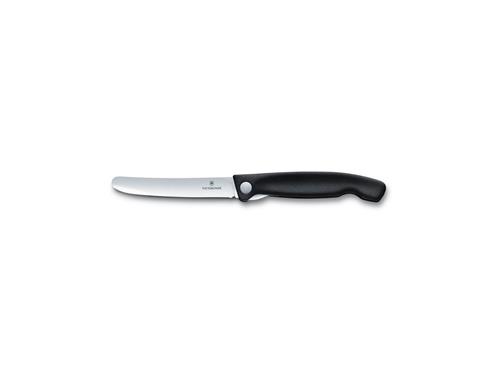 Victorinox Skládací svačinový nůž Swiss Classic, černý, rovné ostří