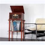 Victrola VA-30-MAH-INT drevený stojan na platne hnedý