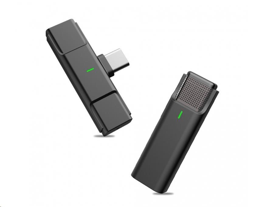 Viking bezdrátový mikrofon s klipem M301, konektor USB-C