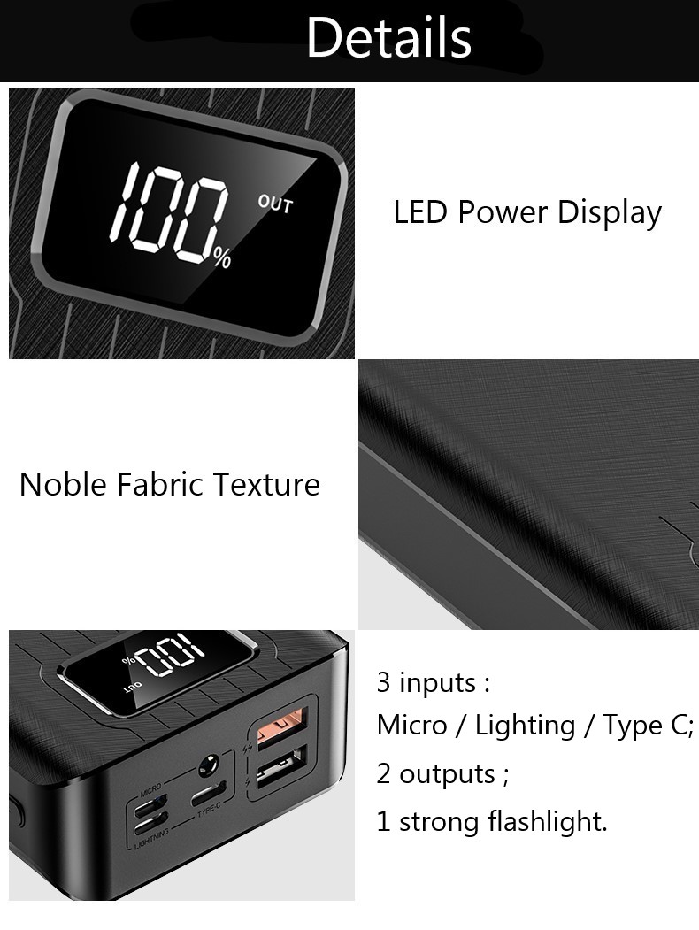 Viking power banka go30, 30000 mAh, černá