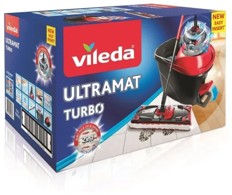 Vileda 163425 Čistiaca súprava Ultramat TURBO Box + Actifibre Soft