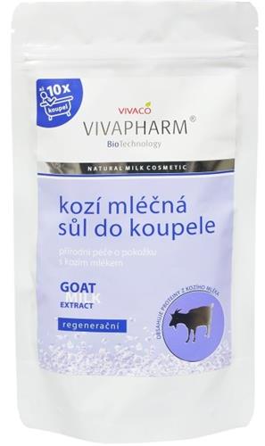 Vivapharm Kúpeľová soľ s kozím mliekom 300g