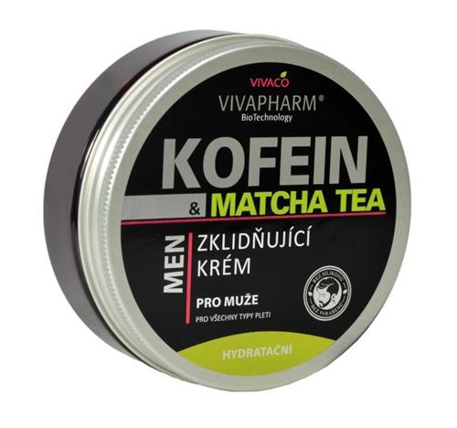 Vivapharm Upokojujúci a hydratačný krém s kofeínom a matchou 200 ml