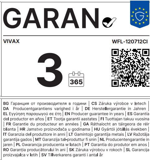 VIVAX WFL-120712CI