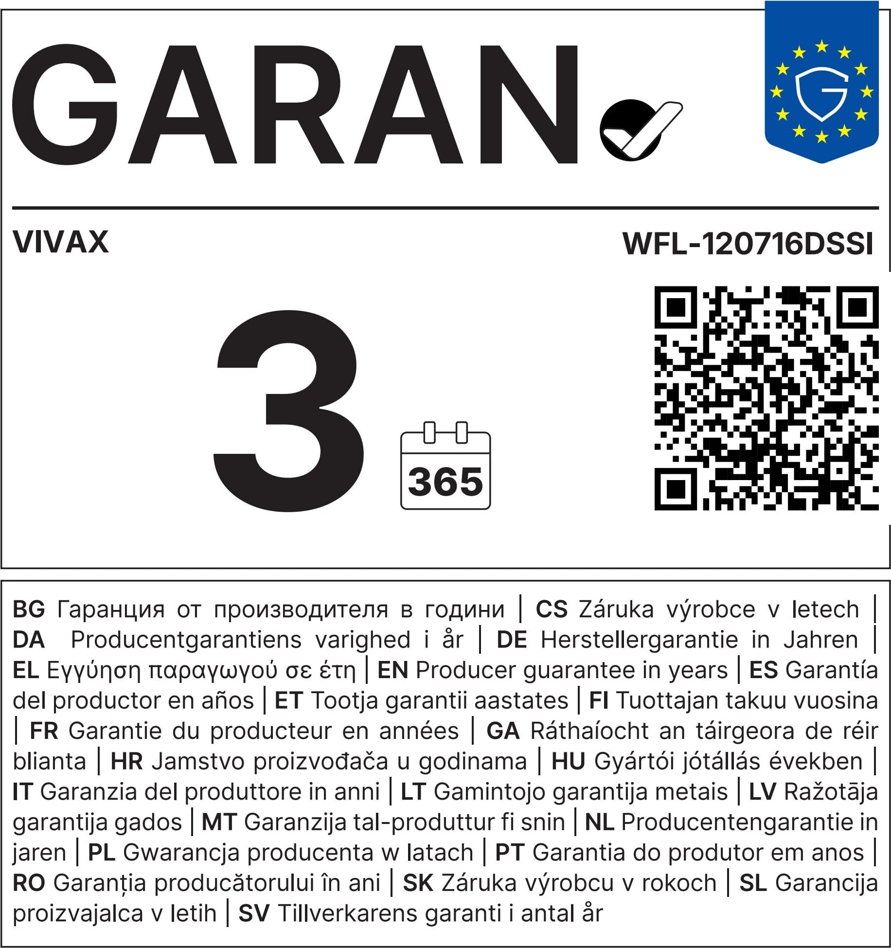 VIVAX WFL-120716DSSI