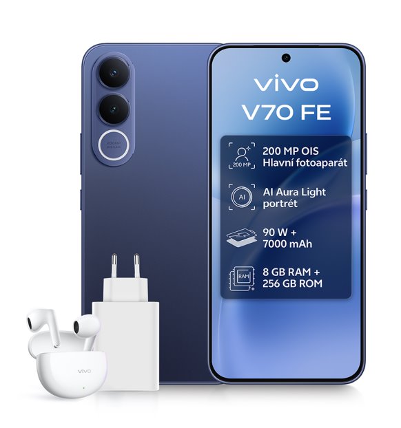 Vivo V70 FE 8GB/512GB Ocean Blue (darčekové balenie)