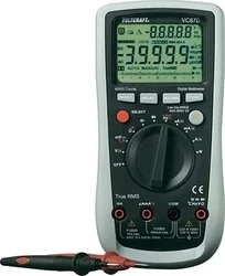 Voltcraft Digitální multimetr VC870, rozsah DC 0,01 mV až 1000 V, Měření výkonu