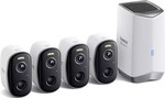 Vonkajšia kamera Baseus Security N1 Plus 2K, sada 4+1, biela