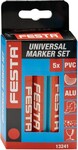 Voskovky univerzální, SET 5 ks, 120 mm, červené