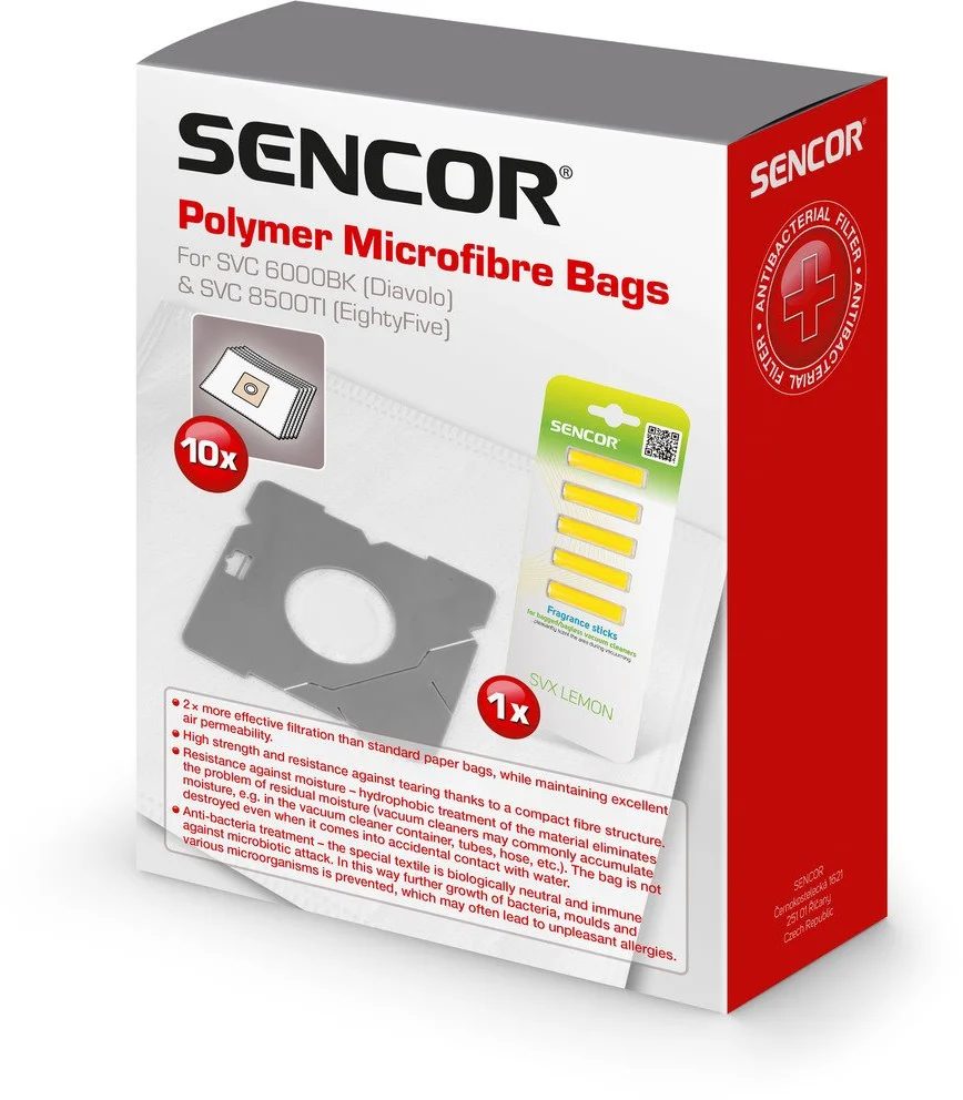 Vrecká do vysávača Sencor SVC 60xx/85xx/93xx 10 ks + vôňa 5 ks