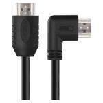 Vysokorýchlostný kábel HDMI 2.0 A vidlica - A vidlica 90° 1,5 m