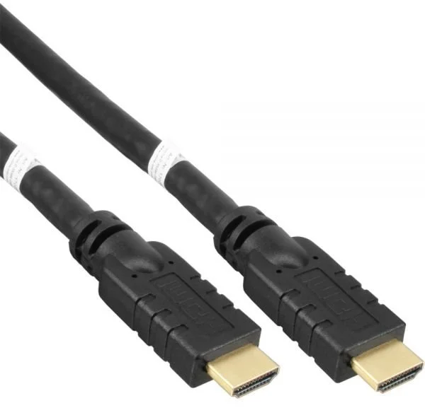 Vysokorýchlostný kábel PremiumCord HDMI s Ether.4K@60Hz so zosilňovačom, 25 m, 3x tienenie, M/M, pozlátené konektory,
