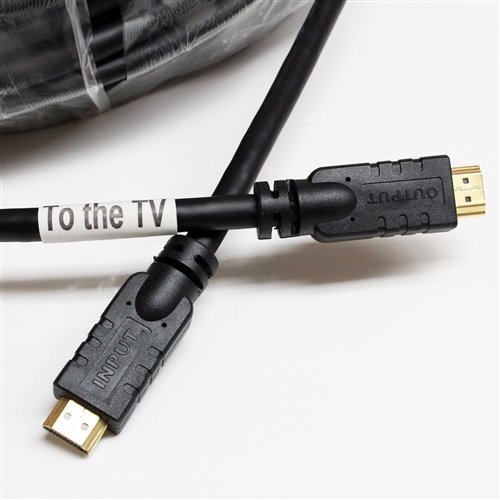 Vysokorýchlostný kábel PremiumCord HDMI s Ether.4K@60Hz so zosilňovačom, 30 m, 3x tienenie, M/M, pozlátené konektory,