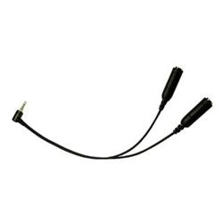 WELL Redukce 2,5mm Jack na 2x3,5mm Jack (pro PC sluchátka s mikrofonem)