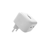 WG - Síťová nabíječka GaN 2x USB-C 35W, bílá