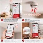 X-Sense FS31 (3+1) Inteligentný protipožiarny systém s 3 bezdrôtovými detektormi dymu XS01-M a centrálnou jednotkou SB550