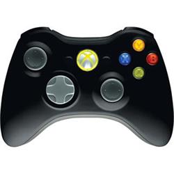 XBOX 360 gamepad Wireless Controller, černý, bezdrátový 