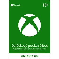 XBOX - Dárková karta Xbox 15 EUR elektronická licence