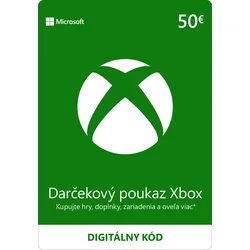 XBOX - Dárková karta Xbox 50 EUR elektronická licence