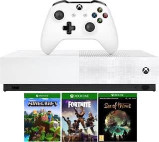 XBOX ONE S All-Digital, 1TB + Minecraft, Fortnite, Sea of ...