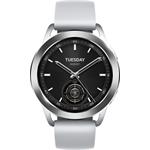 Xiaomi Watch S3, strieborné