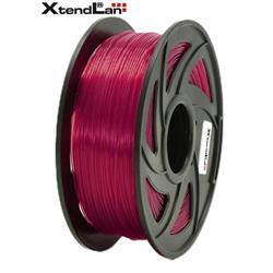 XtendLAN PETG filament 1,75mm průhledný červený 1kg