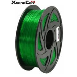 XtendLAN PETG filament 1,75mm průhledný zelený 1kg