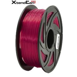 XtendLAN PLA filament 1,75mm průhledný červený 1kg