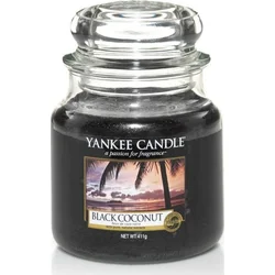 Yankee Candle Čierna sviečka s vôňou kokosu 411 g