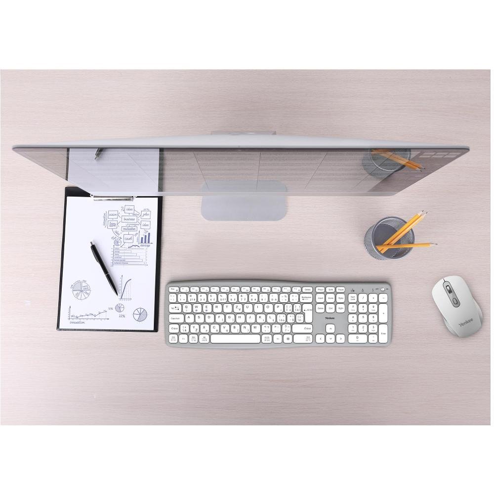 YKB 2100 CSGY WL klávesnice SWIFT YENKEE, šedá