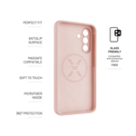 Zadní kryt FIXED MagFlow s MagSafe pro Samsung Galaxy A36 5G, růžový