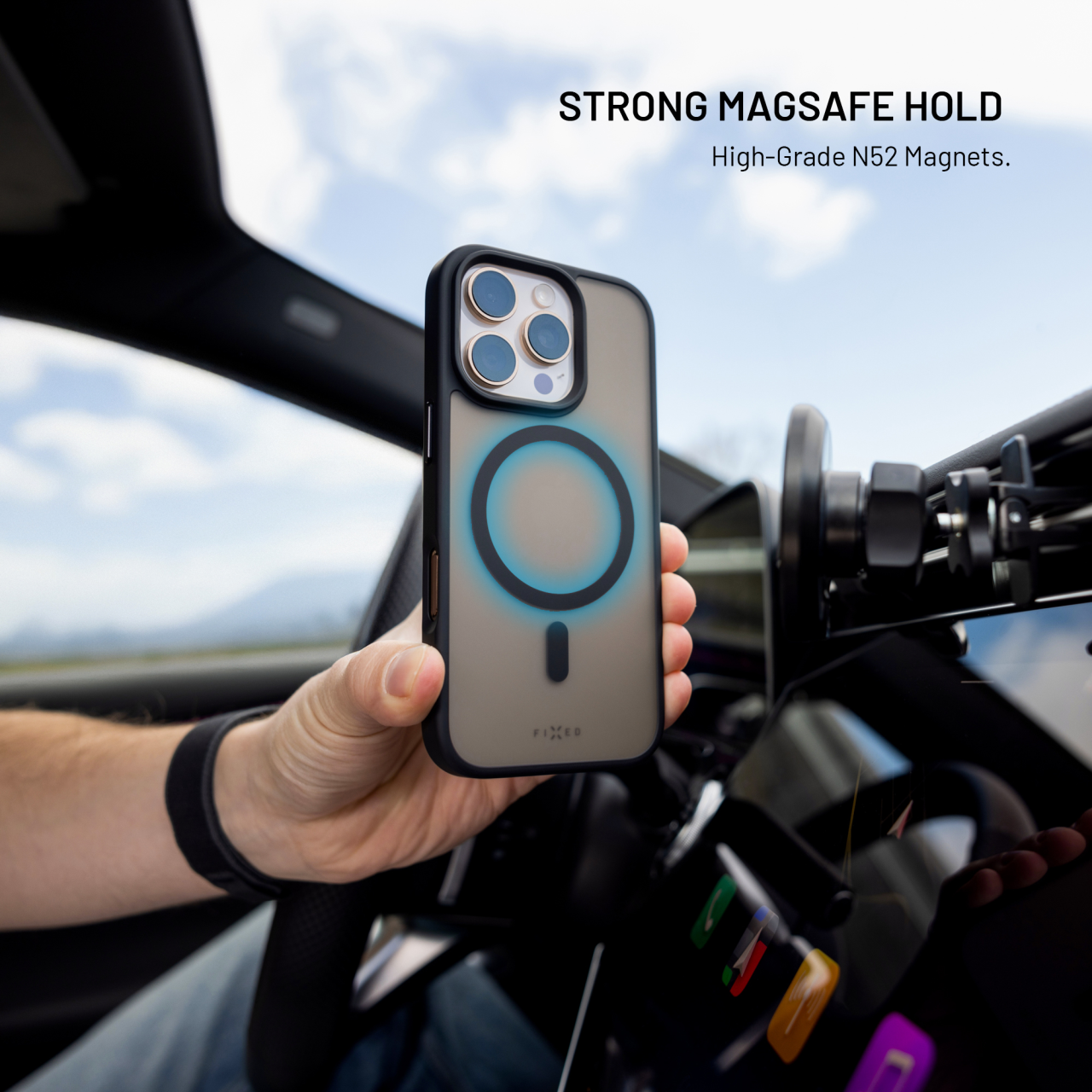 Zadní kryt FIXED MagMisty s MagSafe pro Samsung Galaxy S26, černý