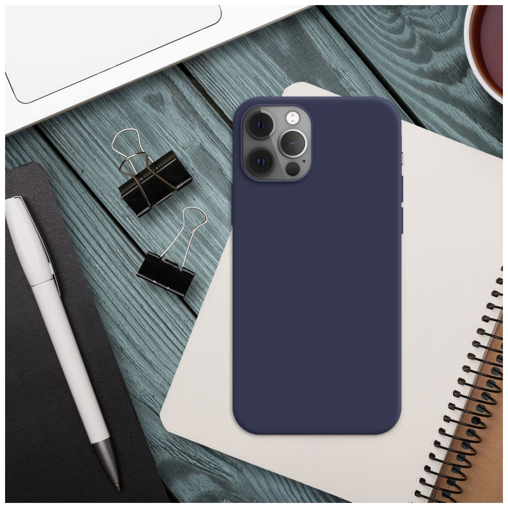 Zadní pogumovaný kryt FIXED Story pro Apple iPhone 17 Pro, modrý