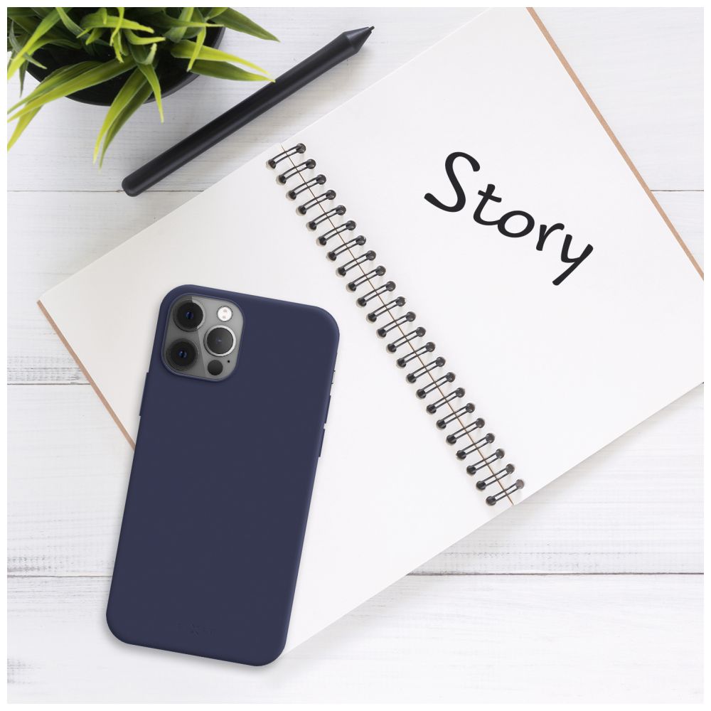 Zadní pogumovaný kryt FIXED Story pro Samsung Galaxy A16 4G/5G, modrý