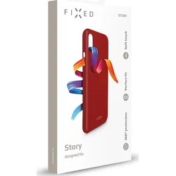 Zadní pogumovaný kryt FIXED Story pro Samsung Galaxy A21, červený
