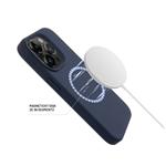 Zadný kryt FIXED MagFlow s podporou MagSafe pre Apple iPhone 16e, modrý