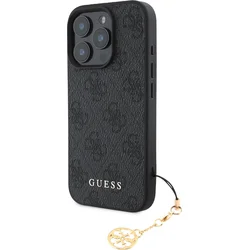 Zadný kryt Guess 4G Charm pre iPhone 16 Pro Max Tone on Tone Grey