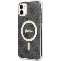 Zadný kryt Guess 4G IML MagSafe pre iPhone 11 Black