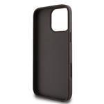 Zadný kryt Guess PU 4G Stripe pre iPhone 16 Pro Brown