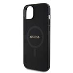Zadný kryt Guess PU Saffiano MagSafe pre iPhone 15 Black