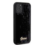 Zadný kryt Guess Sequin Script Logo pre iPhone 12/12 Pro Black