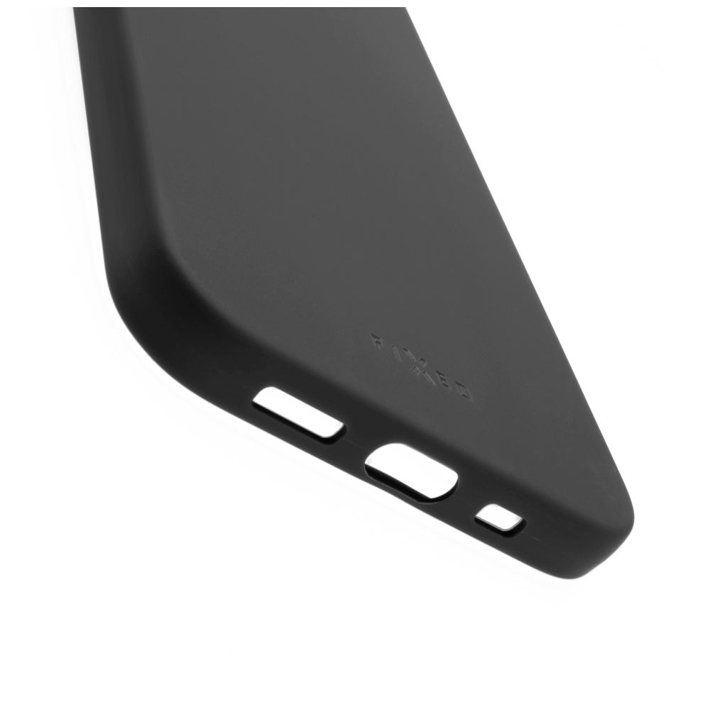 Zadný pogumovaný kryt FIXED Story pre Apple iPhone 15, čierny