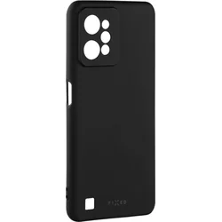 Zadný pogumovaný kryt FIXED Story pre Realme C31, čierny