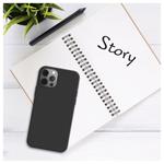Zadný pogumovaný kryt FIXED Story pre Samsung Galaxy S25, čierny