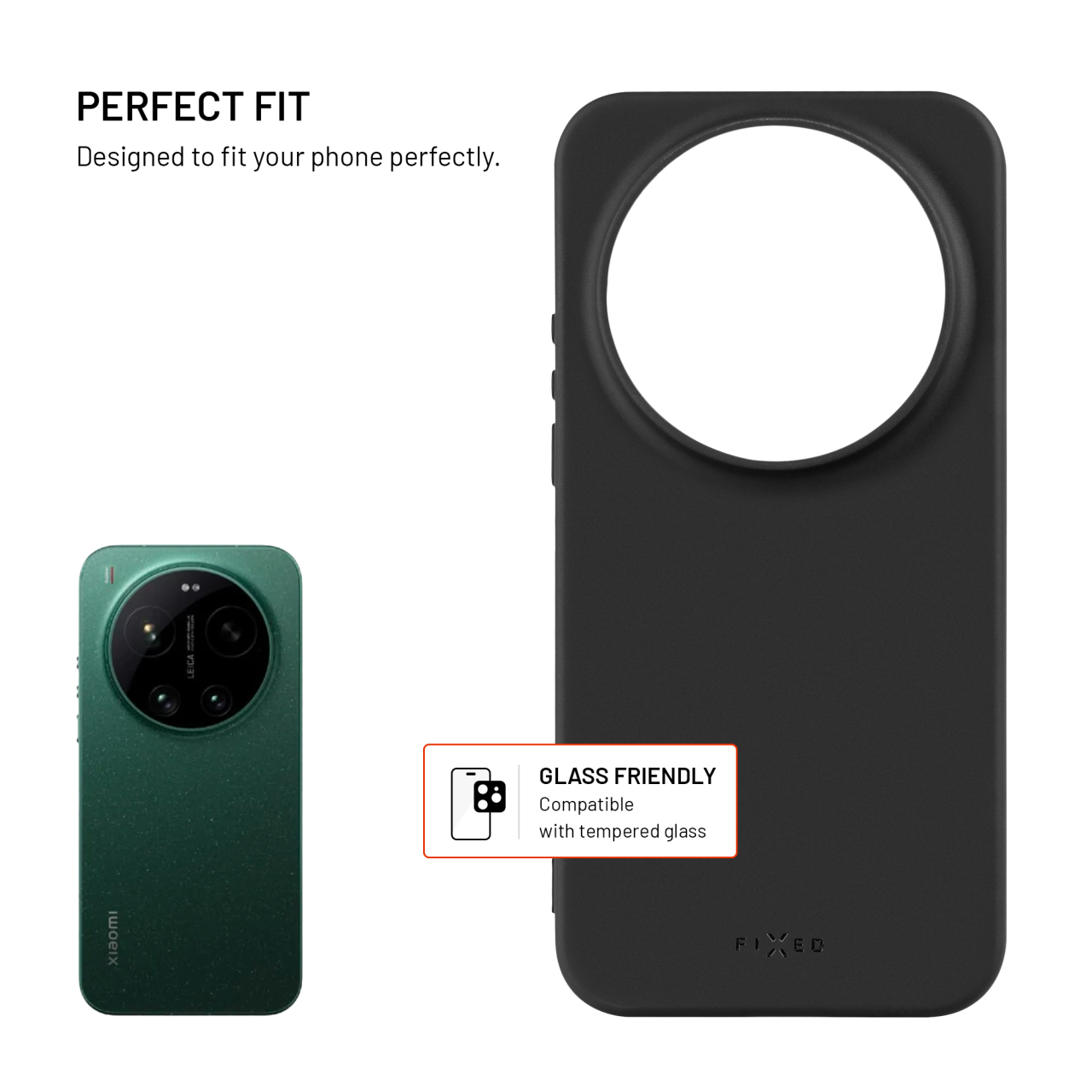 Zadný pogumovaný kryt FIXED Story pre Xiaomi 17 Ultra, čierny