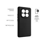 Zadný pogumovaný kryt FIXED Story pre Xiaomi Redmi Note 14 Pro 5G/POCO X7, čierny