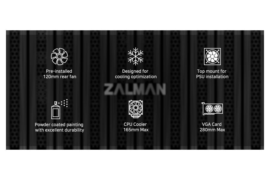 Zalman T6, černá